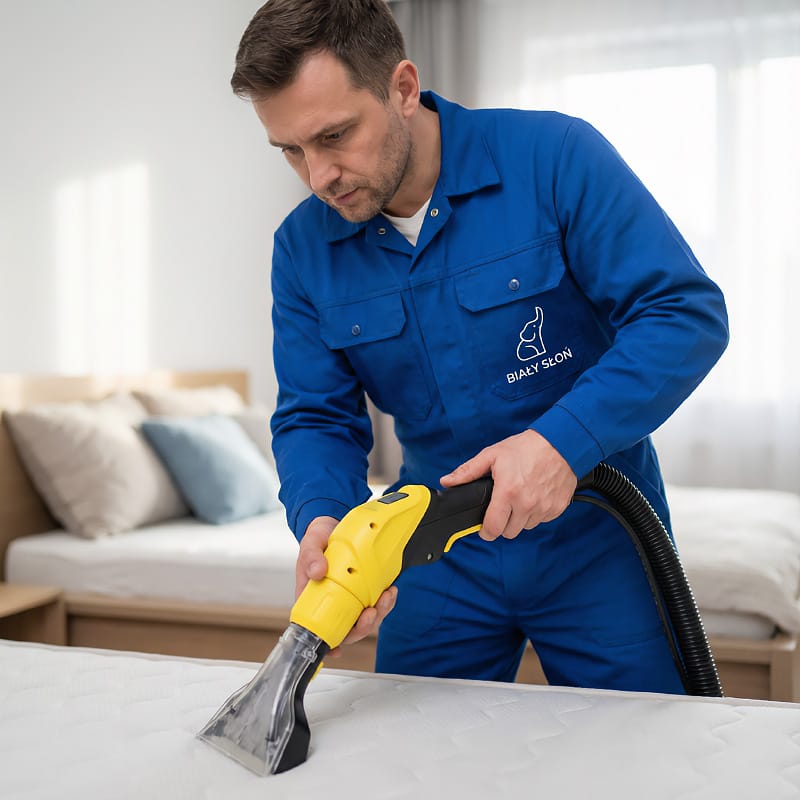 Pranie tapicerki meblowej, materacy, wykładziny i dywanów na Woli w Warszawie  bialy-slon-p6