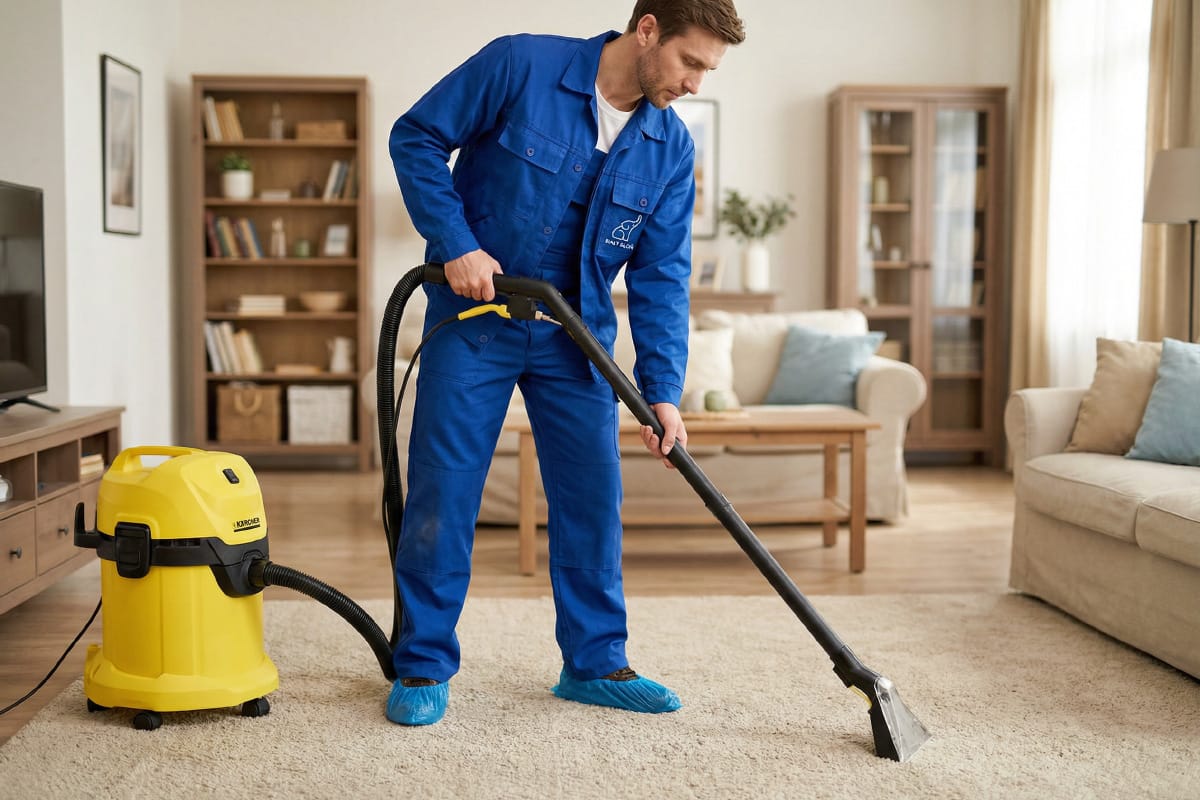 Jak usunąć plamy z cukru pudru i tłuszczu z jasnej wykładziny? bs1-64